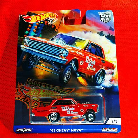 รถเหลก รถโมเดล Hot Wheels Chevy Nova Red สเกล captainbuay ThaiPick