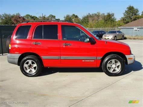 Wildfire Red 2004 Chevrolet Tracker Standard Tracker Model Exterior