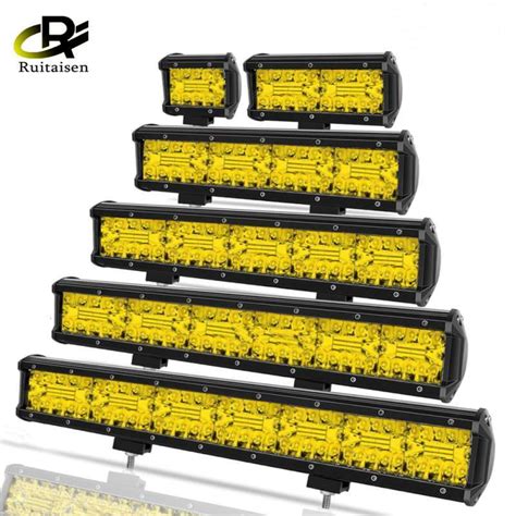 Jual Inch Led Bar Off Road Kuning W Led Kerja Lampu Untuk Truk