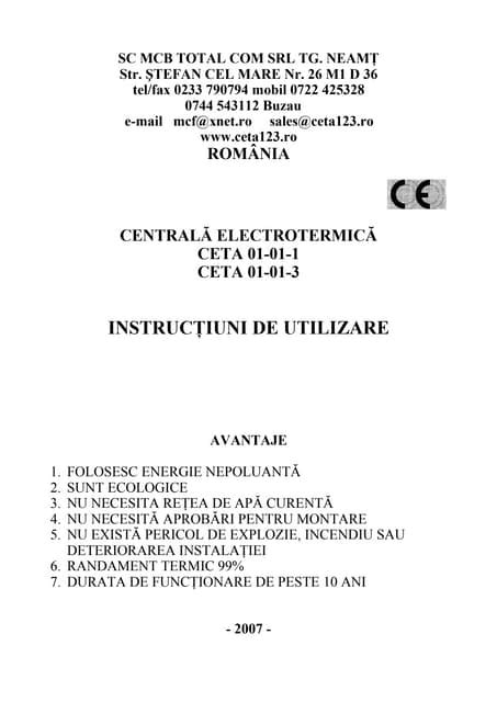 Ceta 123 Carte Tehnica Pdf