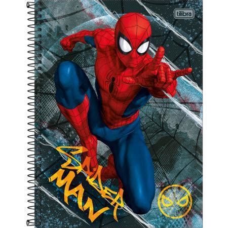 Caderno Espiral Capa Dura Universit Rio Mat Ria Spider Man Folhas