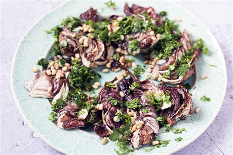 Balsamic Roasted Radicchio With Pine Nuts Cook Veggielicious