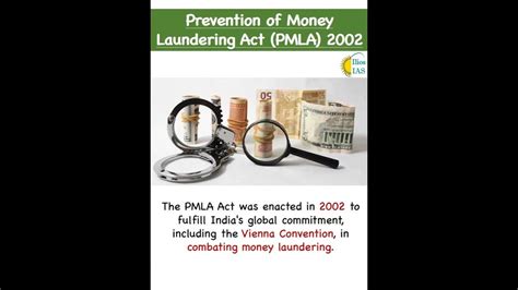 Prevention Of Money Laundering Act Pmla 2002 Current Affairs 2023 Upsc Prelims 2024 Youtube