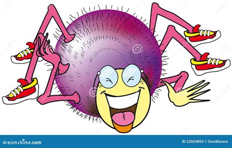 Smiling spider stock illustration. Illustration of insect - 22024893