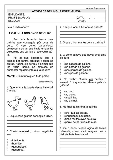 Texto Com Interpretação Para 2 Ano - 5