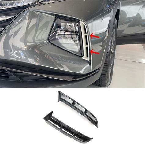 For Hyundai Tucson Carbon Fiber Look Front Fog Light Lamp Frame