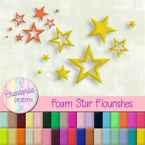 Foam Star Flourishes Chantahlia Design