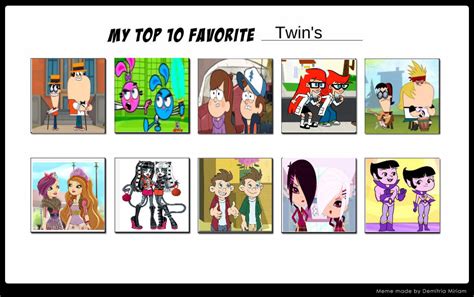 My Top Ten Twins By Tdimlpfan234 On Deviantart