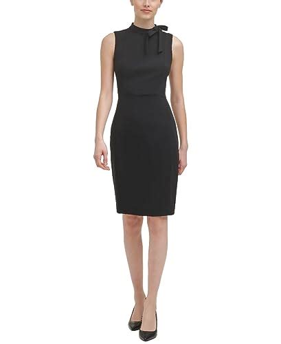 I Tested The Stunning Calvin Klein Tie Neck Sheath Dress Heres Why