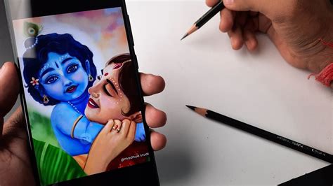 Krishna Drawing Krishna And Yashoda Maiya Drawing Outline Tutorial Youtube