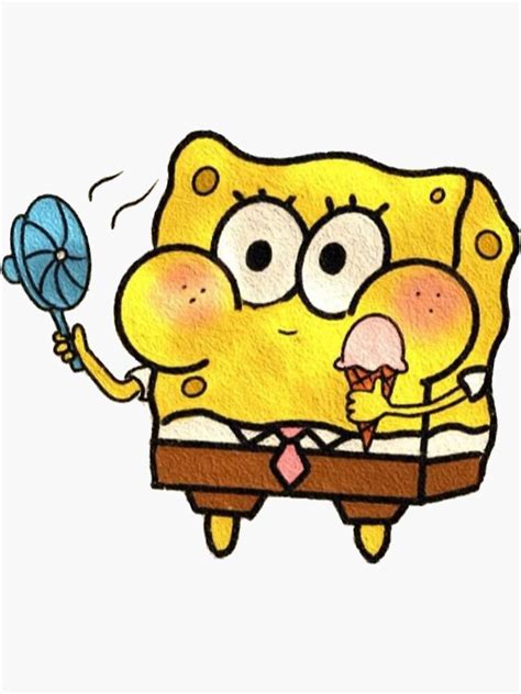 "SPONGEBOB SQUAREPANTS FANS ART" Sticker for Sale by hayzeniif | Redbubble