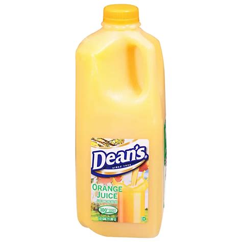 Deans Orange Juice Half Gallon 64 Fz Safeway