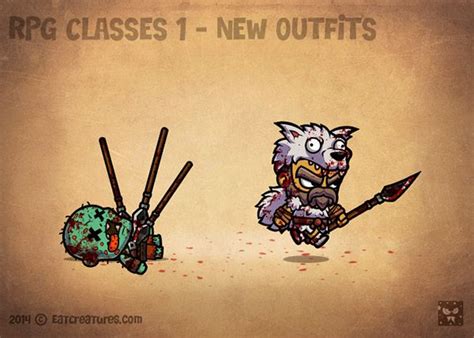 Cartoon Rpg Characters 4 On Behance 2d Game Art Rpg Character Pix Art