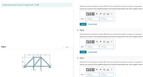 Solved Consider The Truss Shown In Figure Suppose That Chegg