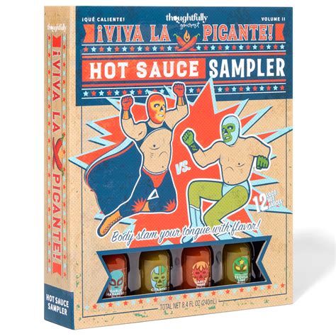 Mua Thoughtfully Gourmet Luchador Hot Sauce Book Gift Set Flavors Include Smoky Bourbon