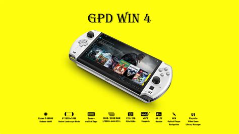 GPD Win 4 Windows Gaming Handheld Announced With Ryzen 7 6800U 2 TB