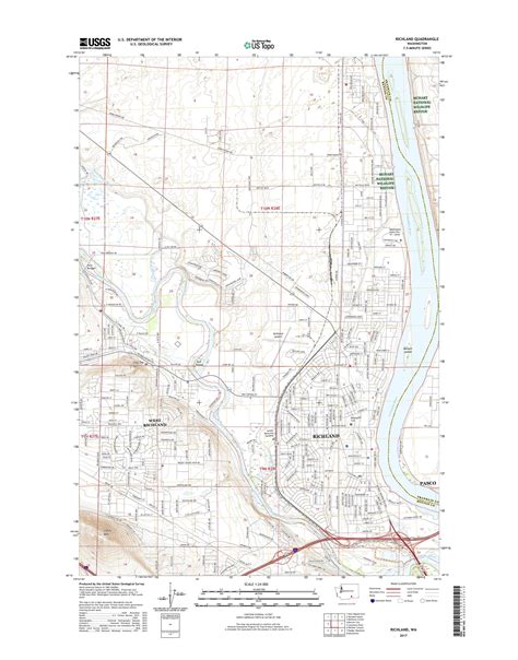 Mytopo Richland Washington Usgs Quad Topo Map