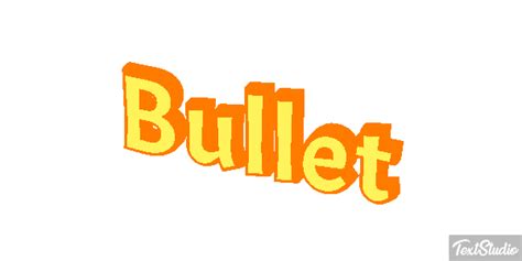 Bullet Word Animated GIF Logo Designs