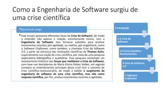 Como A Engenharia De Software Surgiu De Uma Crise Cient Fica Ppt