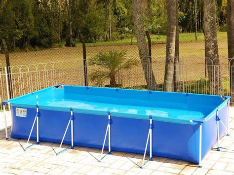 Piscina 5000 Litros Retangular Mor Premium Piscina de Armação