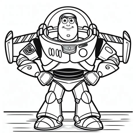 Buzz Lightyear is Happy coloring page - Download, Print or Color Online