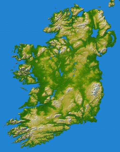 Ireland Topo Map - Ireland • mappery