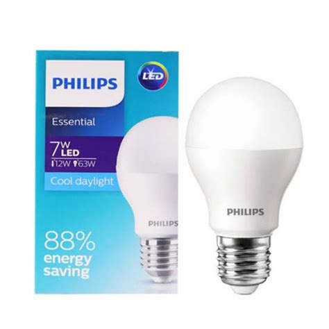 PHILIPS LAMPU LED BULB ESSENTIAL 3W 5W 7W 9W 11W 13W 15W PUTIH COOL