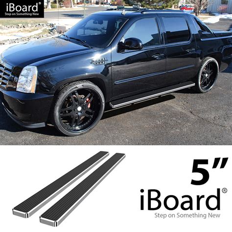 Polished Stainless Steel Iboard Side Bar Fit Cadillac Escalade