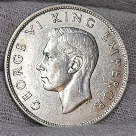 Neuseeland New Zealand Half Crown Georg Vi Vz Ma Shops