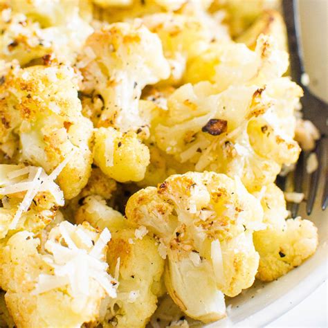 Roasted Cauliflower With Parmesan Cheese