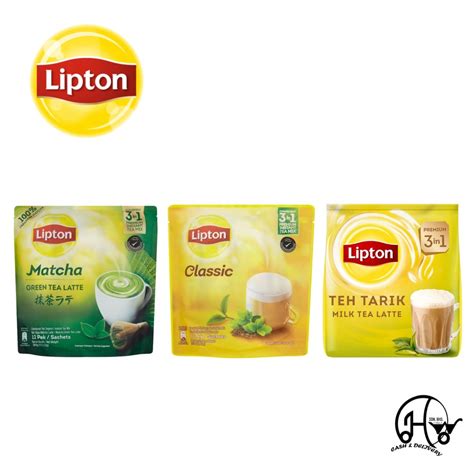 Lipton Milk Tea 3 In 1 12 Sticks Classic Matcha Green Teateh Tarik