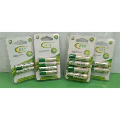 RECHARGEABLE BATTERY BTY(AA/AAA) | Shopee Philippines