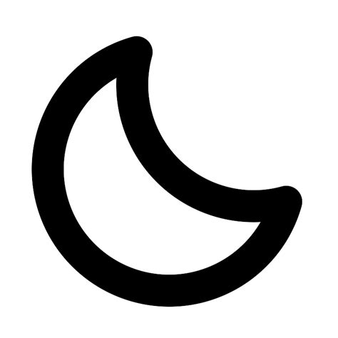 Moon Bold Vector Svg Icon Svg Repo