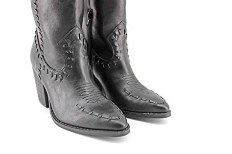 Botines Cowboy Negras Para Mujer Boho Chic