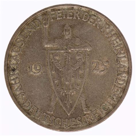 Weimarer Republik Reichsmark D Rheinland R Umung Pro Aurum