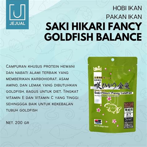 Jual SAKI HIKARI FANCY GOLDFISH BALANCE 200gr Pakan Pellet Makanan Ikan