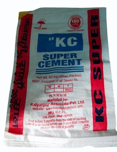 Mm Cement Pp Sacks Kg At Rs Piece In Chandauli Id