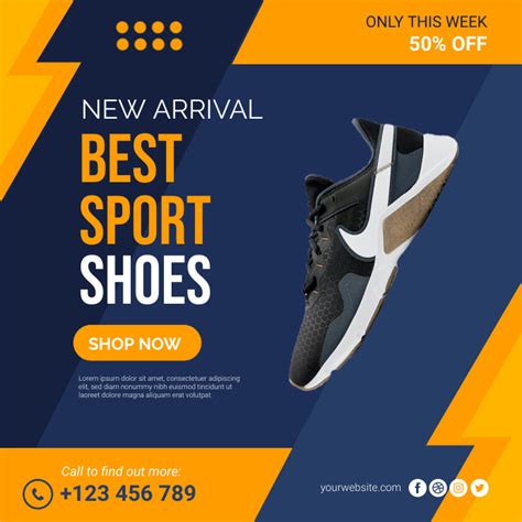 Copy Of Sport Sale Shoes Social Media Template Postermywall