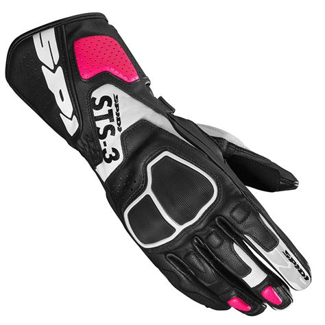 Spidi Sts 3 Lady Leather Gloves Pink A220545 Gloves MotoStorm