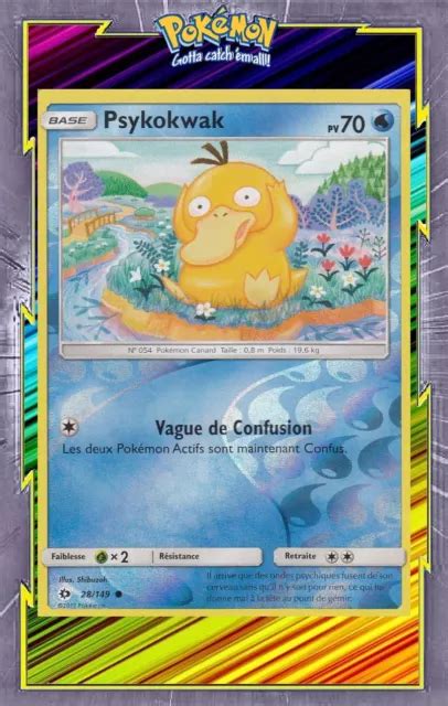 Psykokwak Reverse Sl Soleil Et Lune Carte Pokemon Neuve