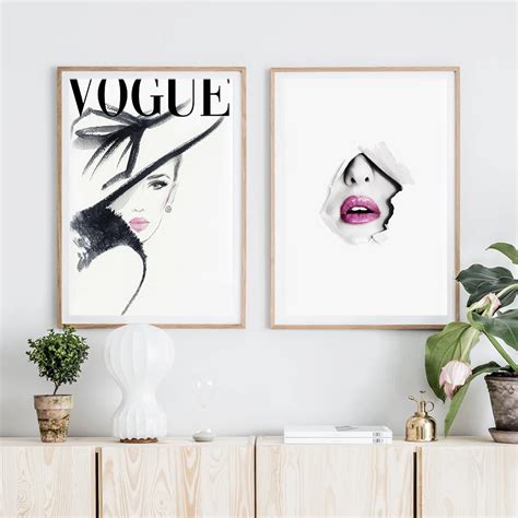 Cuadros Vogue Figure Posters And Prints Canvas Wall Pop Art Fashion