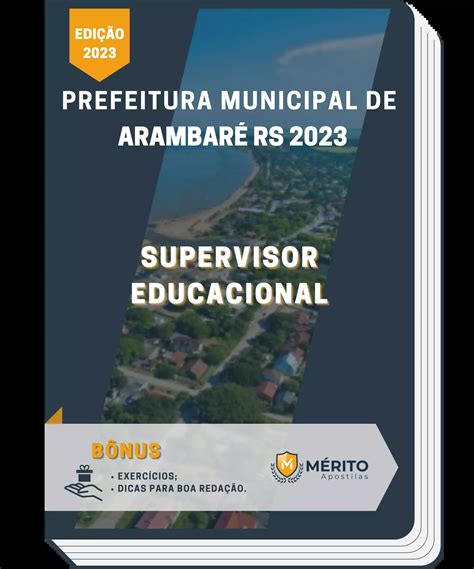 Apostila Supervisor Educacional Prefeitura de Arambaré RS 2023 Mérito