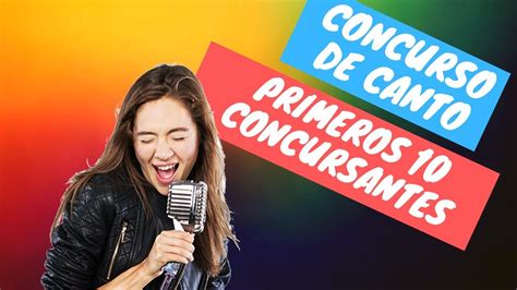 Concurso De Canto Primera Parte Youtube