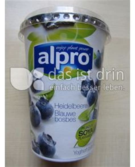 Alpro Heidelbeere 75 0 Kalorien Kcal Und Inhaltsstoffe Das Ist Drin