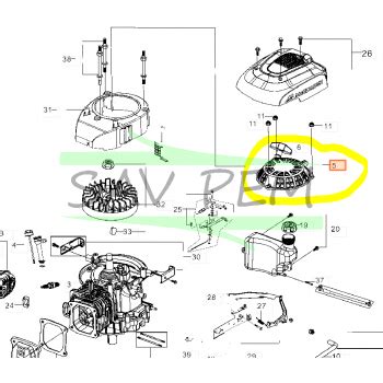 Lanceur Tondeuses MC CULLOCH M46 140RX M51 170WRPX