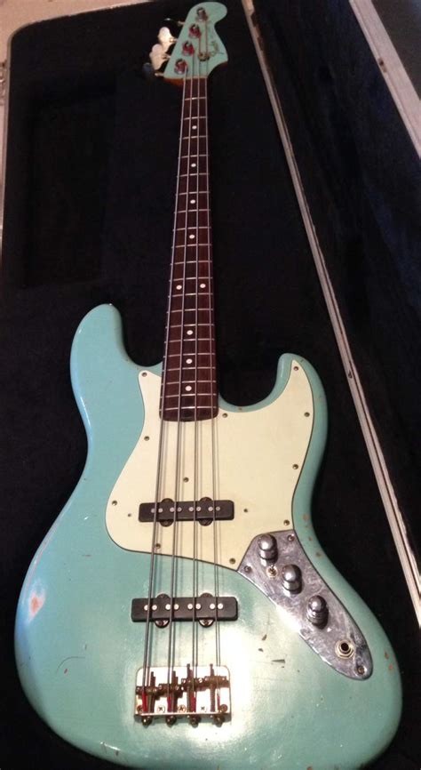 Sold Nash Jazz Bass Seafoam Green With Audere Preamp