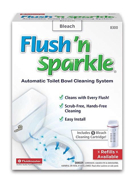 Fluidmaster 8300 Flush N Sparkle Automatic Toilet Bowl Cleaning System