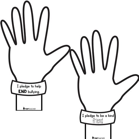 Handprint Pledge Top Teacher