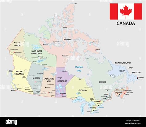 Labeled Map Of Canada With Capitals