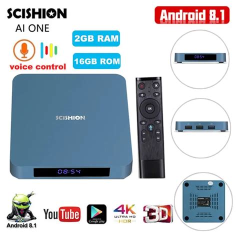 SCISHION AI ONE TV Box Android 8 1 Bluetooth 4 0 Smart 2G 16G 2 4G WiFi